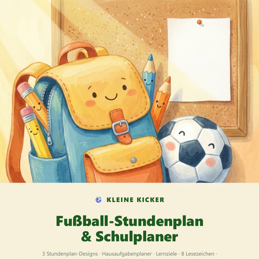 Fußball-Stundenplan & Schulplaner